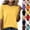#01 Ginger, variant on Women's Lightweight Knit Tops Crew Neck Short Sleeve Wool Blend Sweater Shirts Soft Breathable Business Daily Wear Summer Dressy Casual Blouses, #01 Cyan, S