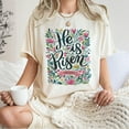 thumbnail image 4 of He Is Risen Easter T-Shirt, Floral Easter Tshirt, Jesus Easter Shirt, Easter Shirt For Women, Easter Gift, Christian Gift, 4 of 7