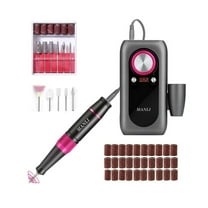 Nail Drill Machine, 30000rpm Professional Rechargeable Nail Drill Kit with 2000mAh Phone Power Bank