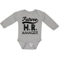 thumbnail image 3 of Inktastic Future HR Manager Boys or Girls Long Sleeve Baby Bodysuit, 3 of 5