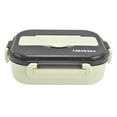 thumbnail image 2 of Stainless Steel Lunch Box, Removable Compartment Food Grade Portable Multipurpose Insulated Bento Box With Chopsticks Spoon For School For Picnic Blue,Pink,Green, 2 of 8