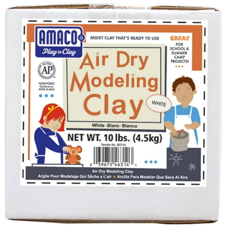 Amaco Air Dry Modeling Clay, 10 lbs., White