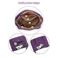 thumbnail image 6 of PULLIMORE Multi Pockets Crossbody Bag for Women Waterproof Nylon Shoulder Bag Travel Purses Messenger Bag (Purple), 6 of 10