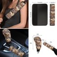 thumbnail image 6 of Renewold American Tribal Brown Beige Cow Print Car Seat Cushion Covers Set of 12 Front and Back Seat Protector,Soft Comfy Vehicle Seat Covers Car Accessories Decor Universal Fit Most Cars, 6 of 7