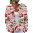thumbnail image 2 of LOVZFMLL Cardigan pour Femmes Cardigan à Manches Longues Creusé Couleur Unie Veste Décontractée, 2 of 6