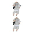 thumbnail image 2 of Qarigey 2 uds. Ropa deportiva de verano con letras, Jersey, camiseta, pantalones cortos, ropa estampada, conjuntos de ropa informal, ropa de Type3 NO3, 2 of 6