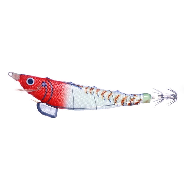 Cebos Biónicos para Camarones 12 Cm 14 3 G Cebo Luminoso Jigging Amantes La Pesca () Blanco