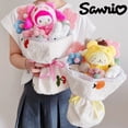thumbnail image 2 of Ramo de flores de Sanrio de dibujos animados, Hello Kitty, My Melody, Kuromi, Cinnamoroll, pomppurin, muñeco de peluche, juguete para el Día de San Valentín, regalo de Navidad, 2 of 4