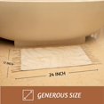 thumbnail image 2 of Folkulture Bathroom Rugs or Bath Mats for Bathroom, 100% Cotton Bathmat or Shower Mat, 24" X 17" Non Slip Tub Mat or Farmhouse Bathrug, Small Bathroom Rugs or Washable Toilet Rug (Ripple Off White), 2 of 7