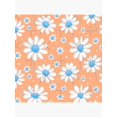 thumbnail image 7 of Ryan; Cute Pastel Daisy Flower Leaf Pattern Throw Pillow Cover 45x45cm – Soft Orange Blue Floral Cushion for Bedroom Decor, 7 of 7