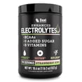 thumbnail image 1 of Polvo de electrolitos mejorado (kiwi fresa | 90 unidades) con 0 azúcar + BCAA + suplemento de electrolitos de vitaminas B con potasio, zinc y magnesio para hidratación - Electrolitos cetogénicos, 1 of 5