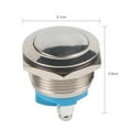 thumbnail image 2 of LLC 19mm Waterproof Car Metal Push Button Horn Momentary Switch 12V, 2 of 6