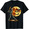 thumbnail image 1 of T-Shirt d'Halloween Squelette de Baseball - comme sur l'Image - m, 1 of 2