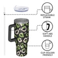 thumbnail image 4 of Modern 40oz Tumbler– Stainless Steel Insulated Tumbler with Handle and Straw, Large Capacity Travel Cup for Hot & Cold Drinks, 4 of 7