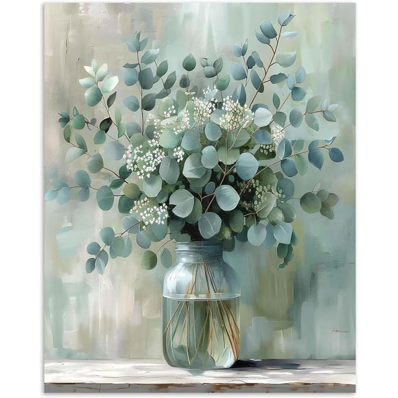 Sunset Farm Digital Oil Painting Set, suitable for adult beginners, rural flower and landscape digital oil painting set, relaxing and suitable for home decoration, 40*50cm, frameless.,CD568