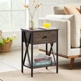 thumbnail image 3 of VECELO Modern Nightstand, Set of 2, Gray, 3 of 9