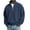 Dark Blue, variant on Chiccall Mens Casual Quarter Zip Sweatshirts Loose Fit Vintage Textured Knit Mock Neck Sweatshirt Pullover Fashion Outerwear