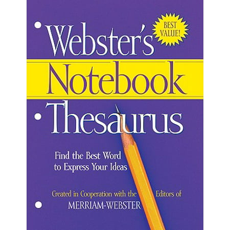 Webster's Notebook Thesaurus (Best Thesaurus For Kindle)
