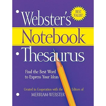webster s notebook thesaurus walmart com