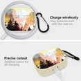 thumbnail image 3 of AmPm AirPods Pro Case, Apple AirPod Pro Case, Nature Mountain Forest Sunset Pattern Shockproof Protective Cover Case with Keychain for AirPods Pro (Sunset), 3 of 7