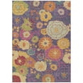 thumbnail image 2 of Addison Rugs Chantille Indoor/Outdoor Transitional Floral Purple Machine Washable Rectangle Rug, 9' x 12', 2 of 8