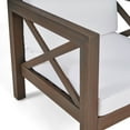 thumbnail image 5 of Mid-century Modern Chair, Wood, Grey + White Water- Beanie Stylish Club Style, Sleeveless, 5 of 5