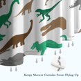 thumbnail image 6 of Colorful Dinosaurs Silhouettes Pattern Shower Curtain 36"x72" ,Bathroom Decorative Shower Curtains Set with 12 Hooks,Modern Waterproof Washable Shower Curtain, 6 of 6