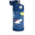 thumbnail image 3 of Bouteille isolée à pression de 12 Oz avec paille Funtainer de Thermos, Requin, 3 of 5