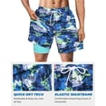 thumbnail image 3 of Shorts de Baño SURF CUZ 7" con Forro de Compresión y Secado Rápido Azul, 3 of 6