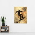 thumbnail image 4 of Skateboarder Portrait Street Art Modern Living Room Extra Large XL Wall Art Poster Print, 4 of 5