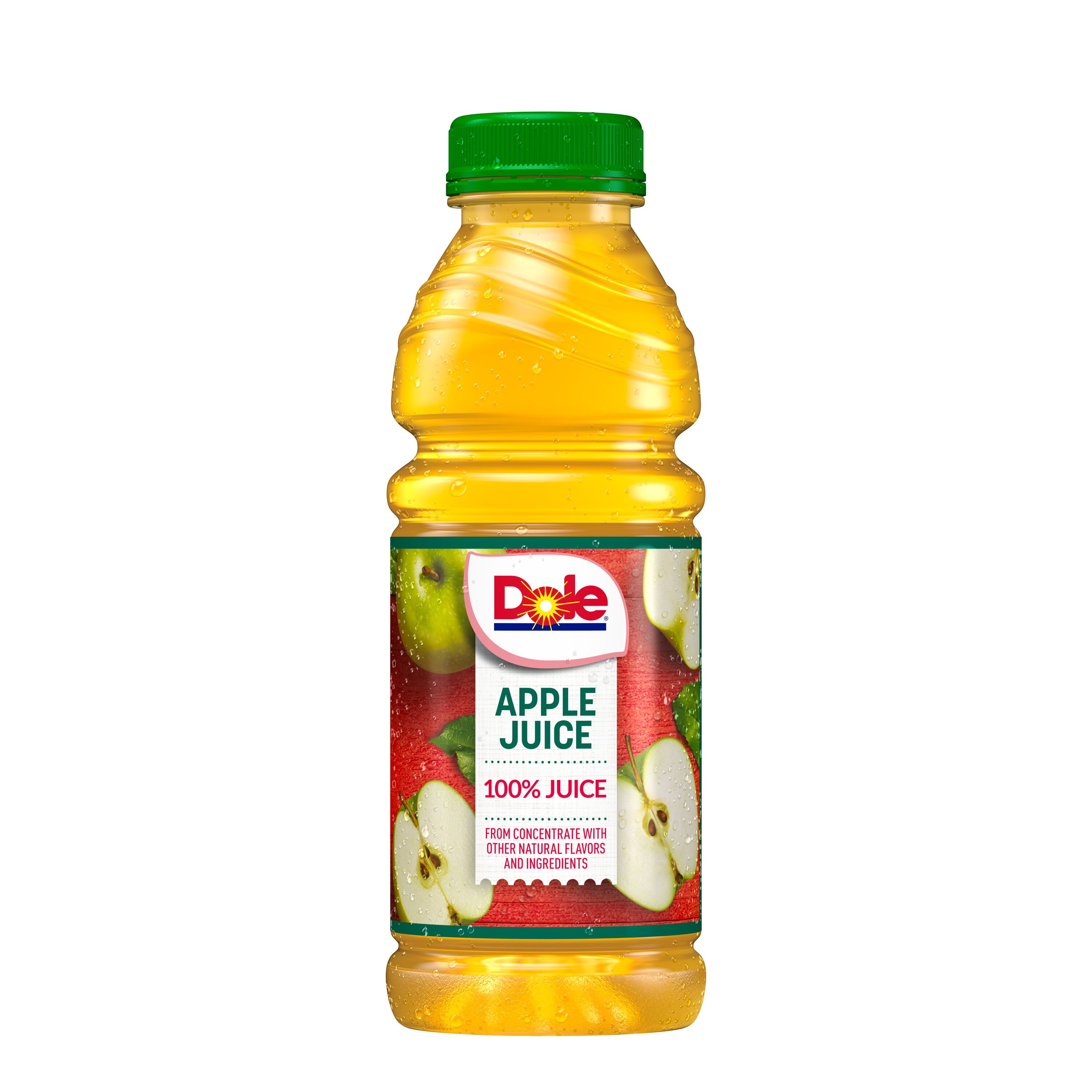 Dole 100% Apple Juice Drink, 15.2 fl oz Bottle, Shelf-Stable