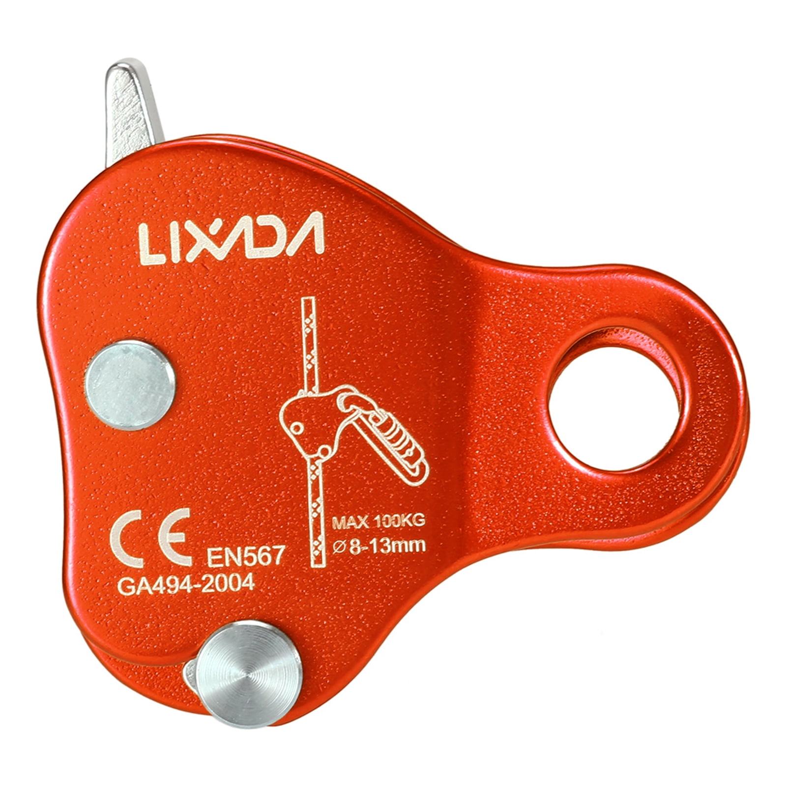 Lixada Climbing Protective Ascender 220LB Climbing Belay Device Rope