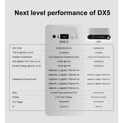 TOPPING DX5 II 2-Channel Fully Balanced DAC & Headphone Amplifier Combo,Bluetooth 5.1 chip,Silver