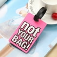thumbnail image 3 of Holloyiver Silicone Luggage Tag for Suitcase - Not Your Bag - Silicone Bag Tags Identifiers Privacy Cover ID Label with Durable Silicone Loop for Women Men Kids Girls Travel, 3 of 8