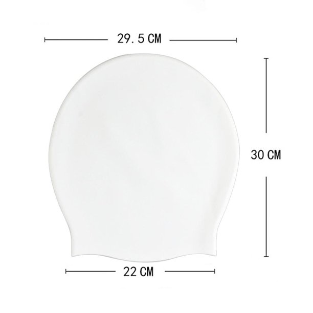 Gorros de natación de silicona Gorro de natación elástico Adultos Unisex Capucha de cabeza de buceo (Blanco) Ndcxsfigh Para Estrenar
