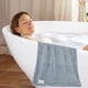 thumbnail image 4 of Juego De Toallas De Baño Extragrandes De 70x140cm, De Terciopelo Coral Y Poliéster, Absorbentes, De Secado Rápido, Gruesas, Para Adultos, Para El Gimnasio O La Playa, Color Azul (1 Unidad) Rkxzt, 4 of 9