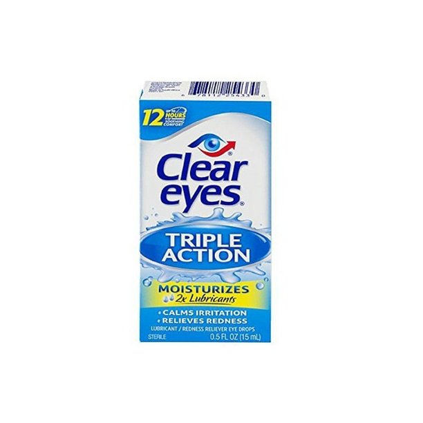 Clear Eyes Lubricant Redness Reliever Eye Drops, 0.5 Oz (15 Ml