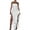 white, variant on Women Summer Tube Top Dress 3D Floral Tassels Ruffle Split Long Dresses Strapless Backless Club Party Dress White S