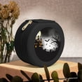 thumbnail image 6 of Yiaed Happy Halloween 1 Print Travel Jewelry Case Bridesmaid Gift Boxes Jewelry Travel Organizer Small Round Jewelry Box Mini Storage-Black, 6 of 7