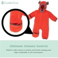 thumbnail image 6 of Cuddle Club One Piece Romper Hooded Fleece Onesie Jumper for Baby, Red Bear 5T, 6 of 6