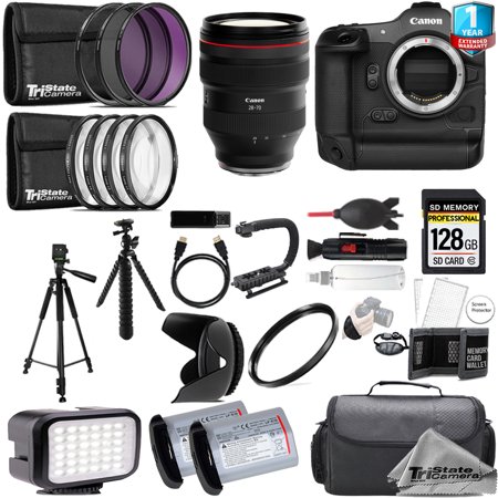 Canon EOS R3 Mirrorless Camera with 28-70mm f/2 L USM Lens+ 128GB + Extra Battery+ 9 PC Filter- ULTIMATE Kit