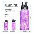 thumbnail image 2 of Termo Botella Acero Inoxidable Portatil Frio Caliente 32 Oz Violeta, 2 of 5