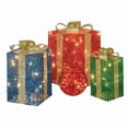 Holiday Time LightUp Set of 3 Gift Boxes