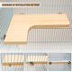 thumbnail image 3 of Plataforma de madera natural MACHAO para Gerbo Chinchilla y hámster enano con pedal, 3 of 3