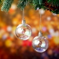 thumbnail image 4 of 12/24/36 Pcs Christmas Iridescent Ornaments Ball Clear Plastic Bubbles Cauldron Halloween Hanging Ornament Balls Bulk Wedding Decorative Rainbow Hanging Craft for DIY Witch Magic Pot, 4 of 6