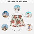 thumbnail image 6 of FORMRS Boys Swim Trunks Quick Dry Mesh Liner Boardshorts Sizes XS-XL, Red Christmas Poinsettia, 6 of 7