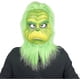 thumbnail image 3 of Christmas Green Santa Mask, Halloween Latex Mask, Christmas Cosplay Costume, Universal Size Fits Adults And Kids, 3 of 5