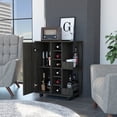 thumbnail image 3 of Espresso Rolling Bar Cart With Wine Storage, 3 of 7