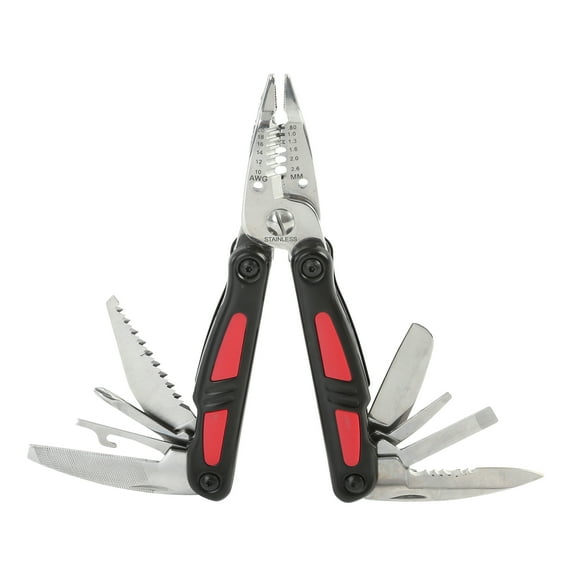 Hyper Tough 12-in-1 Folding Electrician's Multitool