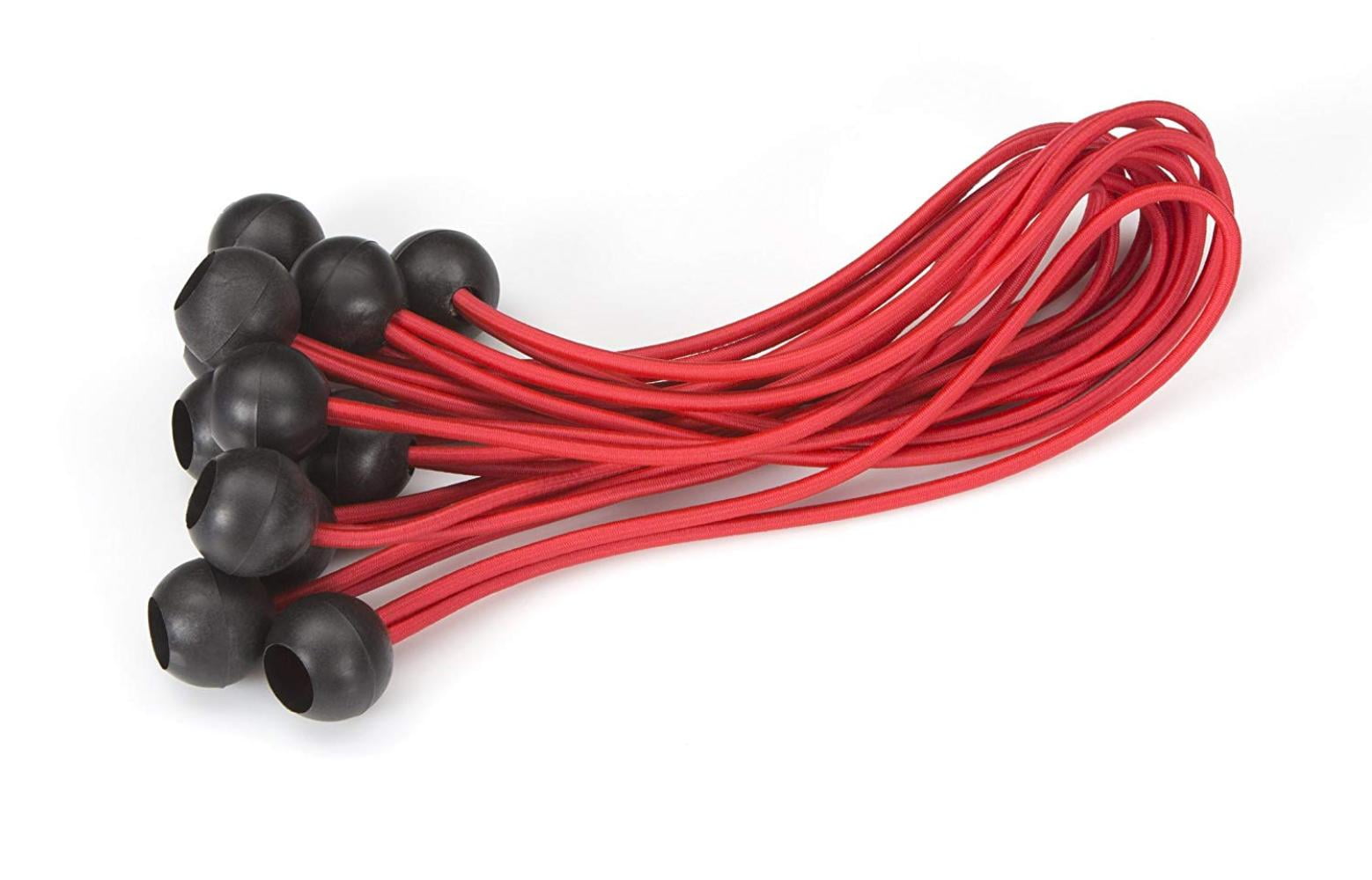 6261 10Inch Ball Anchor Tarp Bungee Cord, 12Piece, Durable 3/16